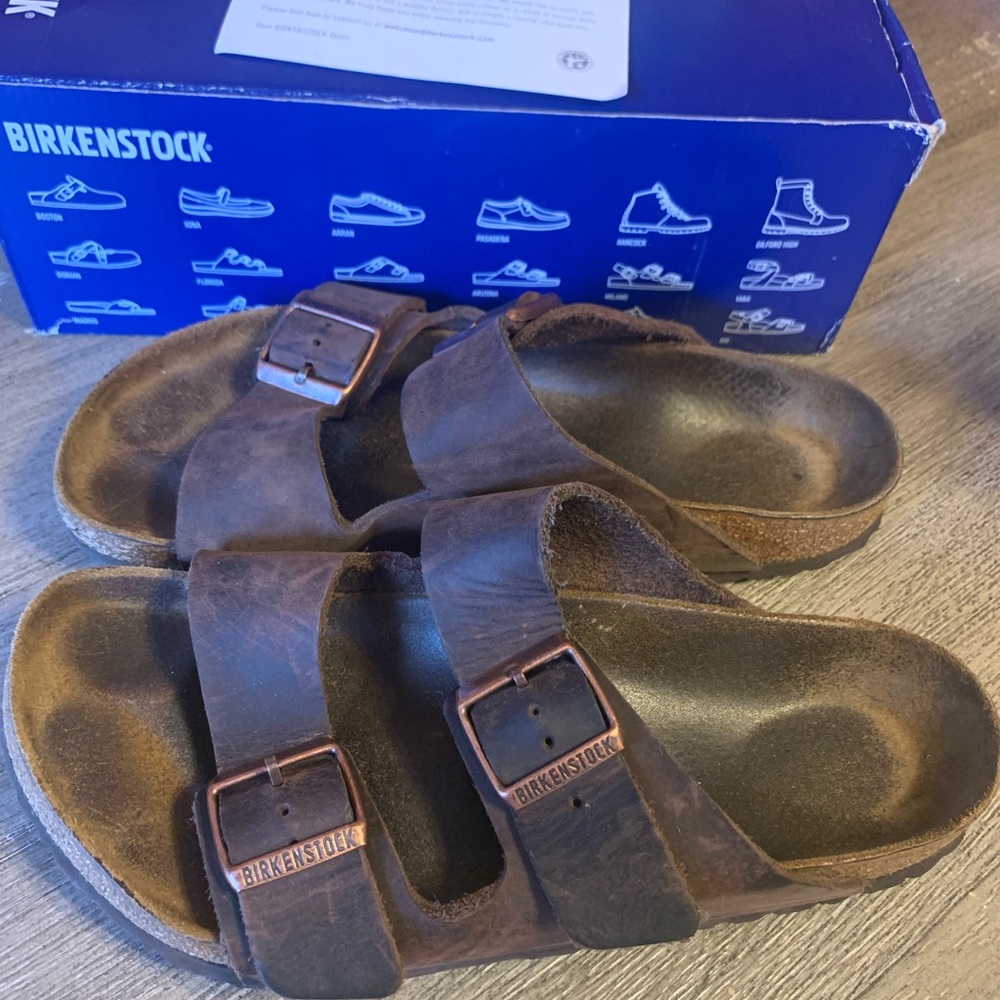 Birkenstocks Arizona Sandals.